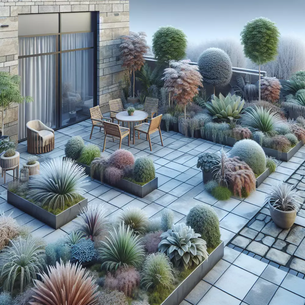 mrazuvzdorné rostliny na terasu